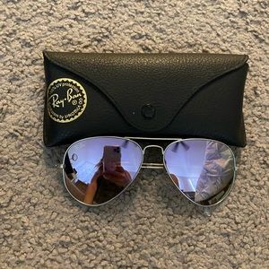 Authentic ray-ban lilac aviators